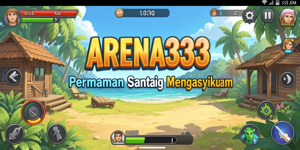 Tampilan gameplay ARENA333 yang menyenangkan dan penuh warna.