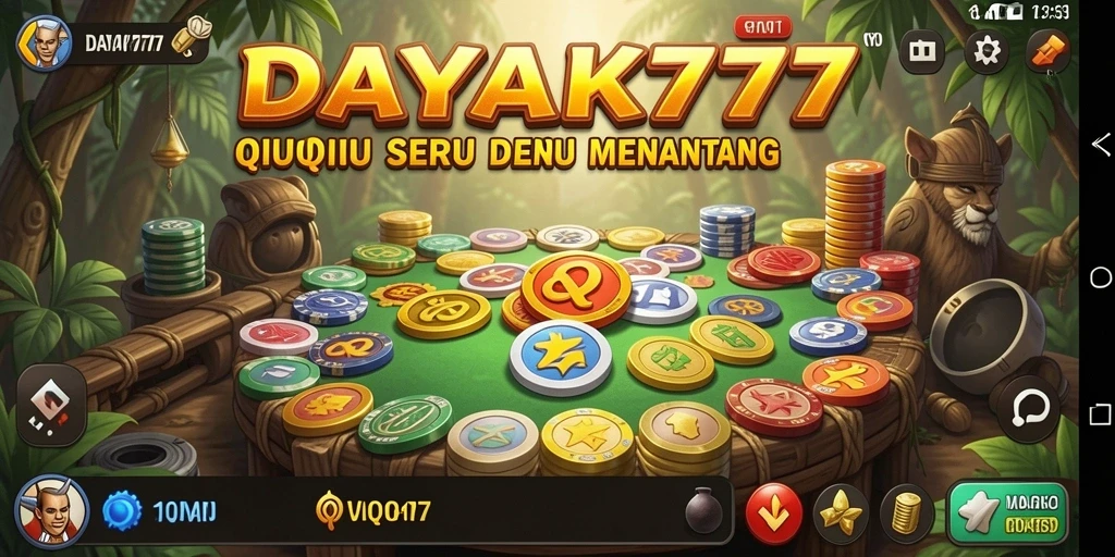 Tampilan menarik dari gameplay QiuQiu DAYAK777.