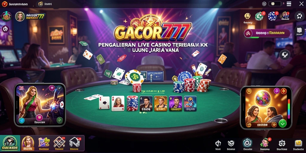 GACOR777 menampilkan gameplay Live Casino yang mendebarkan dan interaktif.
