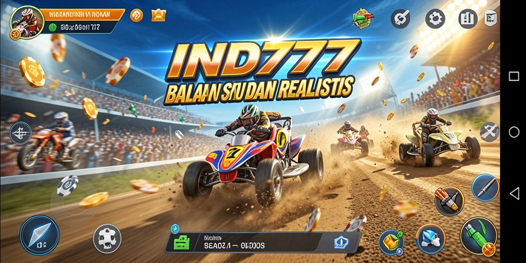 Screenshot gameplay IND777 menunjukkan adu balapan yang intens dan mendebarkan.