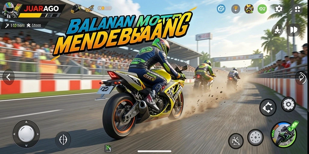 Gameplay JUARAGO yang penuh aksi dan seru.