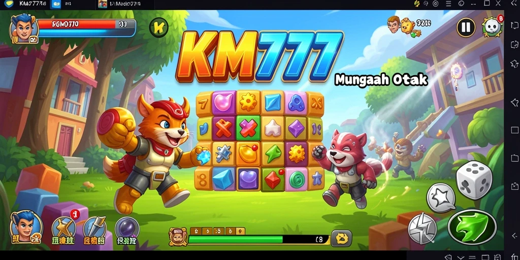 Tangkapan layar gameplay KM777 yang menampilkan tantangan Puzzle menarik.