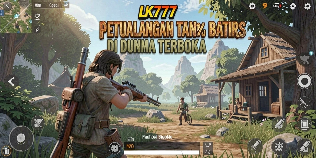 Tampilan utama gameplay Open World LK777 yang menampilkan kebebasan menjelajahi.