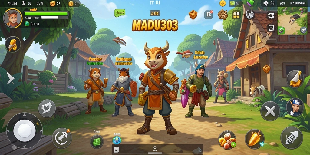 Tampilan antarmuka MADU303 yang sederhana dan fungsional.