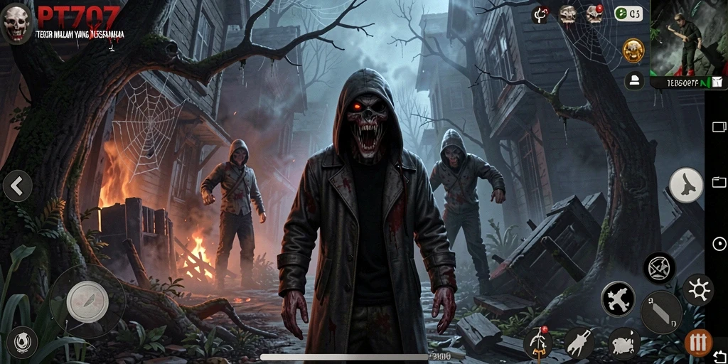 Tampilan gameplay PT707 yang menegangkan dan menyeramkan.