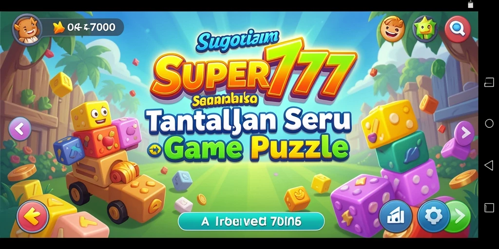 Screenshot gameplay SUPER777 yang menunjukkan keseruan menyelesaikan puzzle.