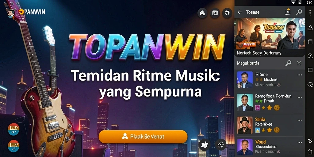 Screenshot gameplay <strong>TOPANWIN</strong> menampilkan pengalaman musik yang interaktif dan menyenangkan.